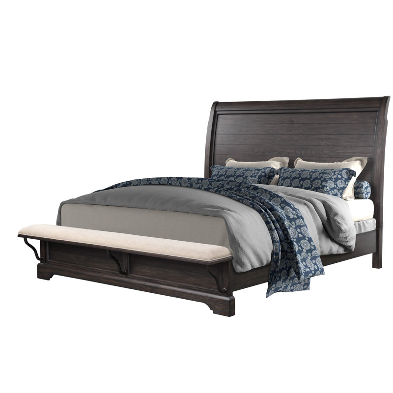 Preciado Solid Wood Bed, King 