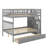 Full Over Full Bunk Bed With Drawers-1829242487