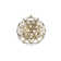 Menges 42-Light Gold Dimmable Globe LED Chandelier