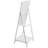 Shabby Whitewashed Wood Chalkboard Sign – 45" A-Frame Freestanding Display with Storage Shelf