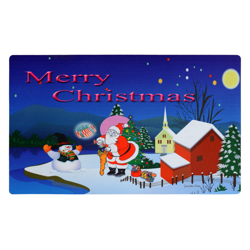 Tapis de porte merry christmas Silvana