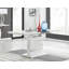 Eubanks 120Cm High Gloss Extending Dining Table And 6 White Chairs-296488231