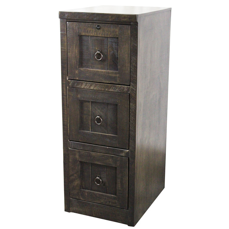 Kayla 3 - Drawer Solid Wood File Cabinet