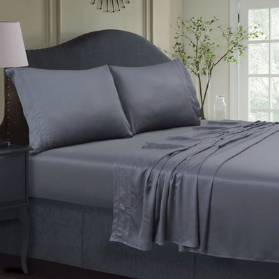 Rayon from Bamboo 300 Thread Count Sateen Extra Deep Pocket Bed Sheet Set