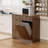 Double Tilt-Out Trash Cabinet, Laundry Hamper Cabinet with 2 Drawers,Wave-Textured Front,Walnut