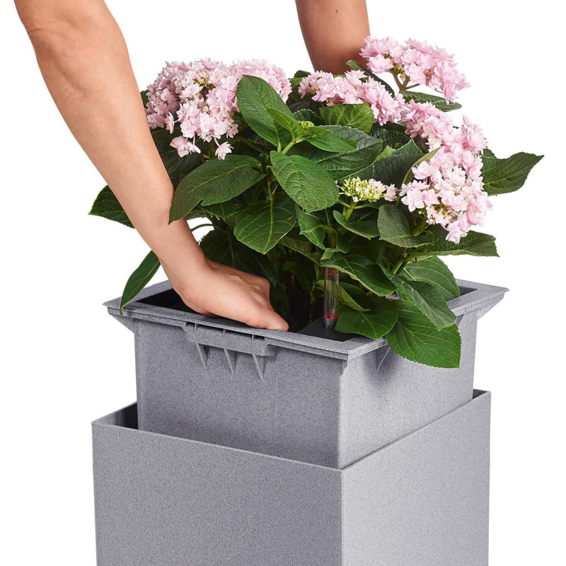 Canto Planter Box, Quartz White, 40cm H x 40cm W x 40cm D