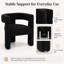 Fauteuil d'appoint moderne à dossier ouvert avec structure en bois-1178036410