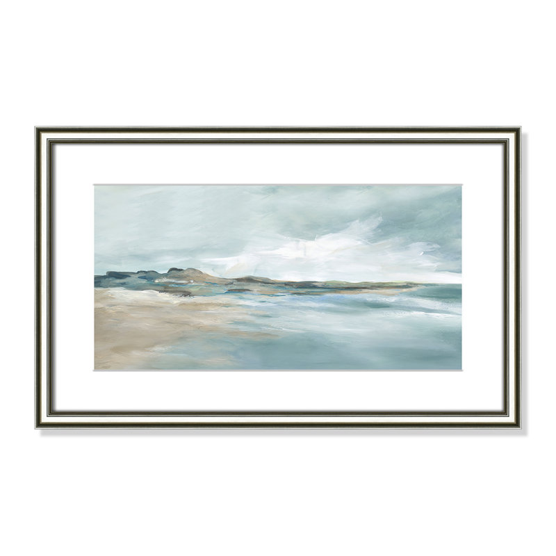 Imprimé Sandpoint par Carol Robinson, Reproduction encadrée avec passe-partout, H 14,25 po x l 22,25 po x P 0,875 po