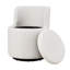Upholstered Teddy and Sherpa Swivel Barrel Chair