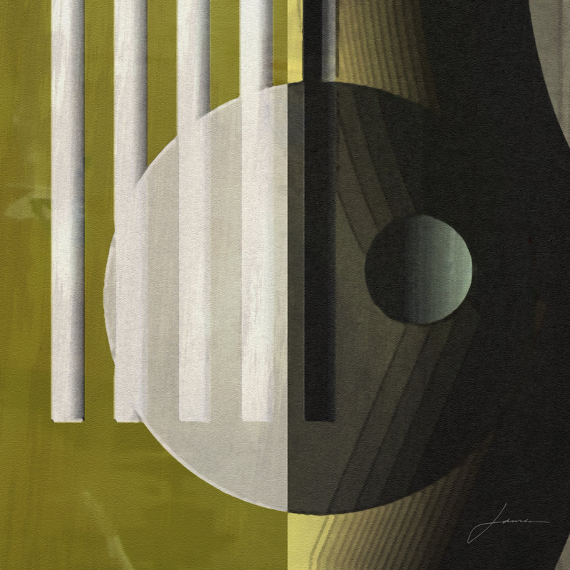 Quartet Tiles III by James Burghardt - Wrapped Canvas Painting, 30cm H x 30cm W x 3.8cm D