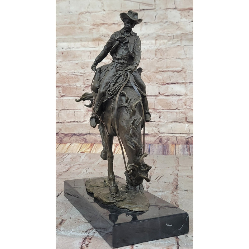 Sculpture Remington Bronco Buster, meilleur moulage à la cire perdue des États-Unis