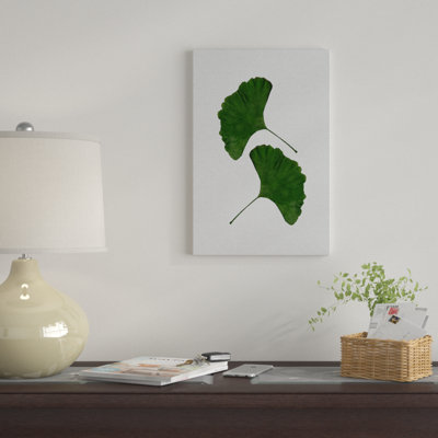 «Ginkgo Leaf II», reproduction d'impression sur toile en vert