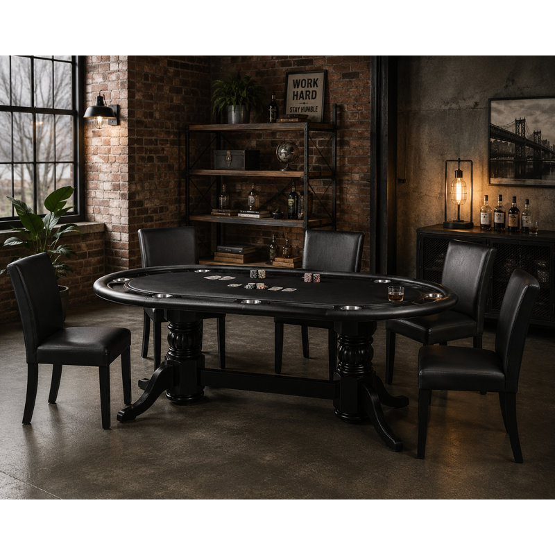 Table de jeu 80 po, Noir