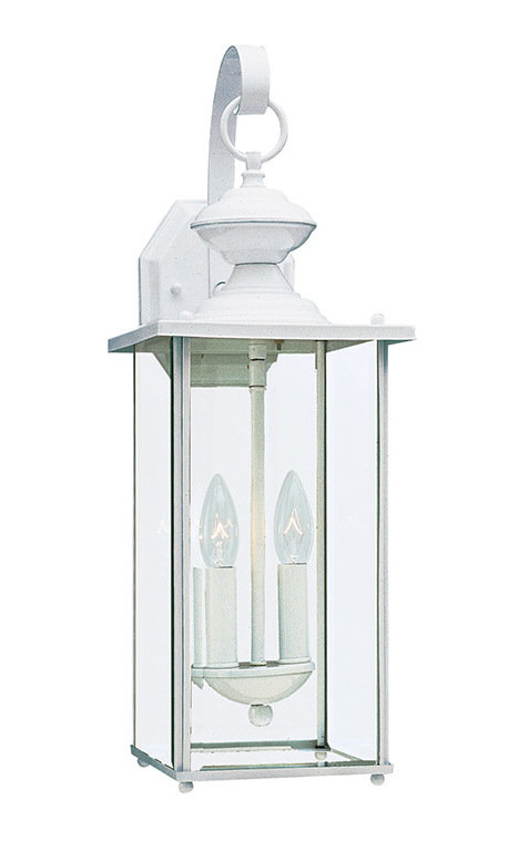 Tiernan 2 Light Outdoor Wall Light, No, White