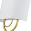 2 Light Bronze Large ADA Sconce With Hand Crafted Off-White Fabric Shade-869949606