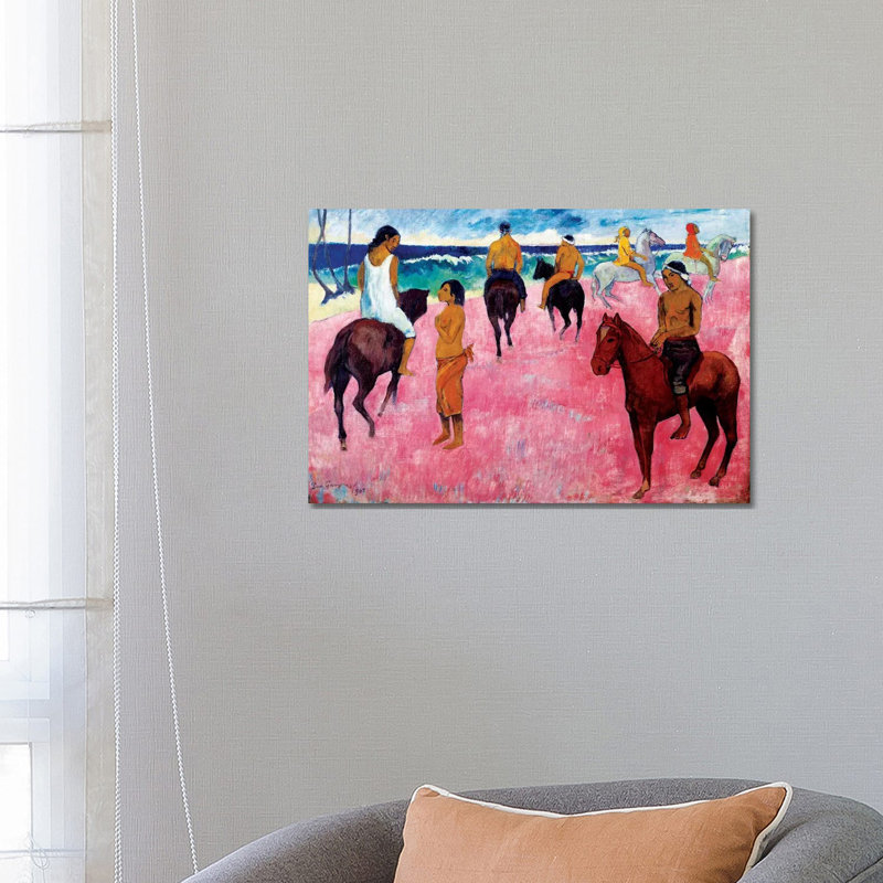 Riders On The Beach, 1902 by Paul Gauguin - Wrapped Canvas Gallery-Wrapped Canvas Giclée, 66.04 cm H x 45.72 cm W x 1.91 cm D
