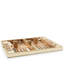 Cream Shagreen Backgammon Set w/ Dice