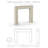 Park Bolection Cast Stone Fireplace Surround with Beveled Hearth-104107455-104107457