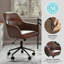Fauteuil de bureau pivotant avec accoudoirs évasés Martha Stewart Rayna Martha-114728962-114728963
