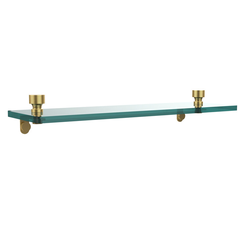 Ballenas Bracket Shelf, Polished Brass, 5" H x 16" L x 5" D