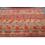 Tapis marocain en laine noué à la main de conception unique 6 pi 10 po x 11 pi 3 po multicolore