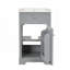 Meuble-lavabo de 20 po avec lavabo, armoire de salle de bain avec porte à fermeture douce, support de rangement et tablette réglable-1870455803
