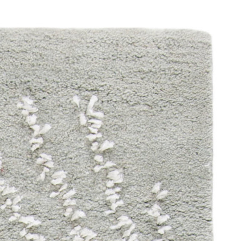 Amier Hand Tufted Wool And Viscose Floral Rug, Square 8' 