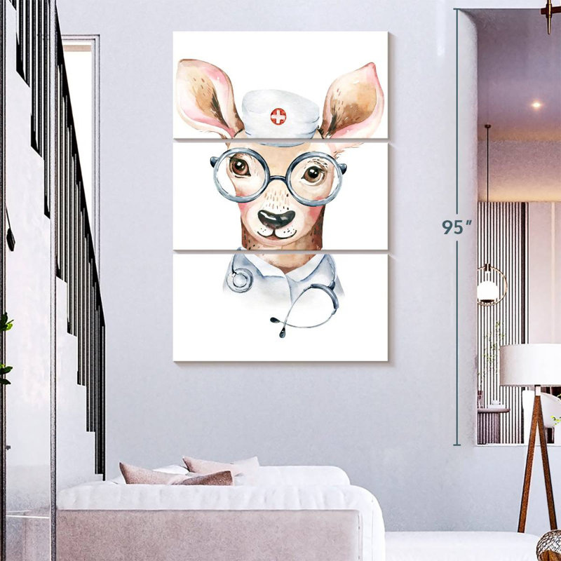 Ketti Doctor Deer, 74" H x 48" W