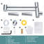 Robinet remplisseur mural avec bras articulé double articulé extensible-64748027
