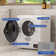 HomCom 1.5 Cubic Feet Vented Electric Stackable Dryer