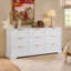 Commode 9 tiroirs, commode moderne l 63 po avec poignée en métal-51092783