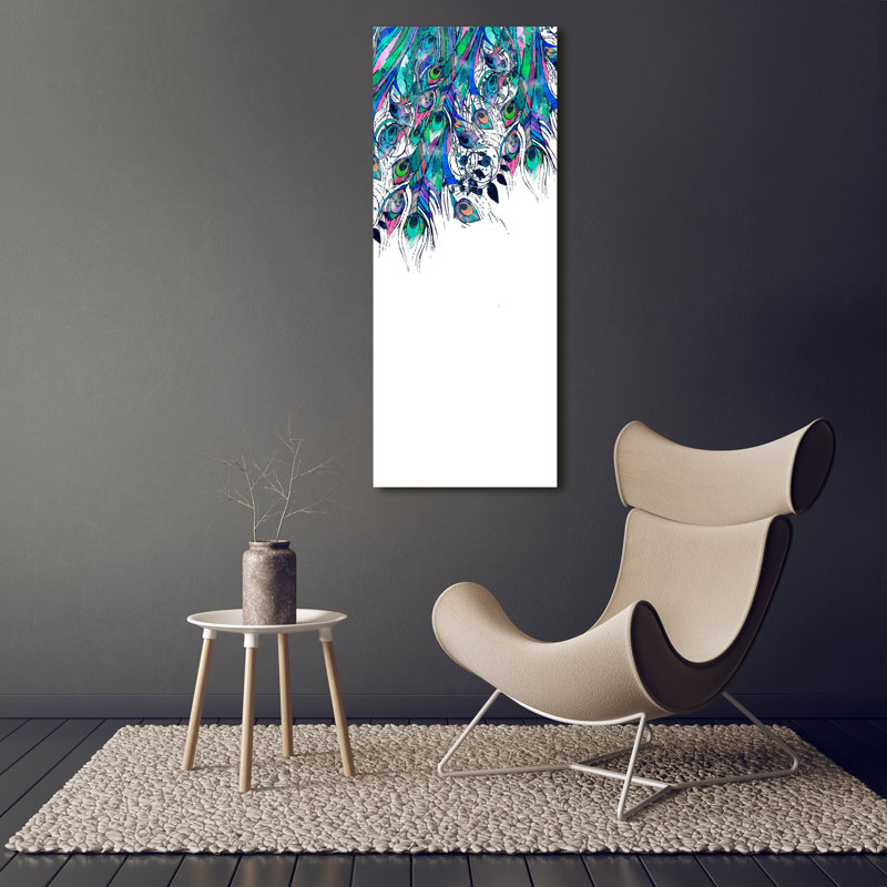 Peacock Feathers - Wrapped Canvas Print