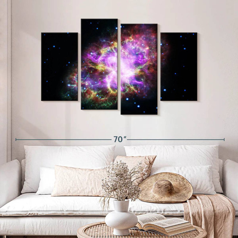 Oberle Sparkling Crab Nebula, 32" H x 52" W
