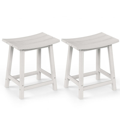 Ensemble de 2 tabourets de bar d'extérieur