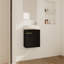 Meuble-lavabo à fermeture en douceur avec lavabo, pour petite salle de bain