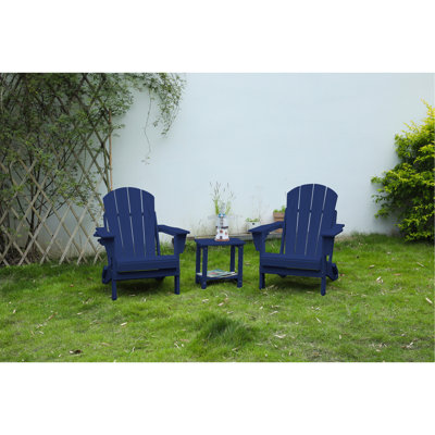 De 2 chaises bleu marine - Conception pliante pour la vie en plein air Composite 2, pratique et confortable