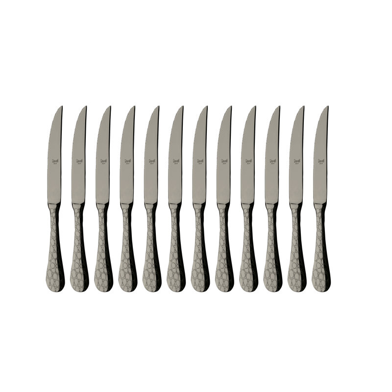 Coccodrillo Steak Knife, Black Gold