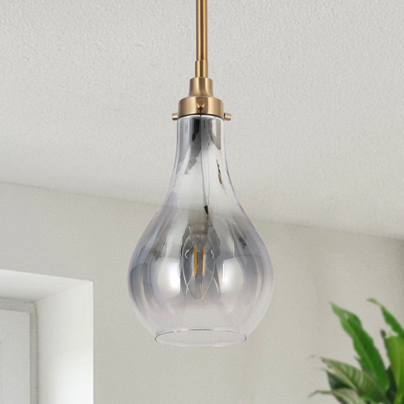 Luminaire suspendu en verre 1 lumière Goetz