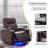 Comfortable Recliner Chair with USB Port and Hidden Storage for Relaxation-1396956961