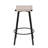 Counter Height Backless PVC Weaving Bar Stools With Round Footrest (2PCS Sets)