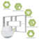 76*9*48cm, Wall-Mounted Storage Shelf - MDF/Chipboard Material, Space-Saving Hanging Bookcase