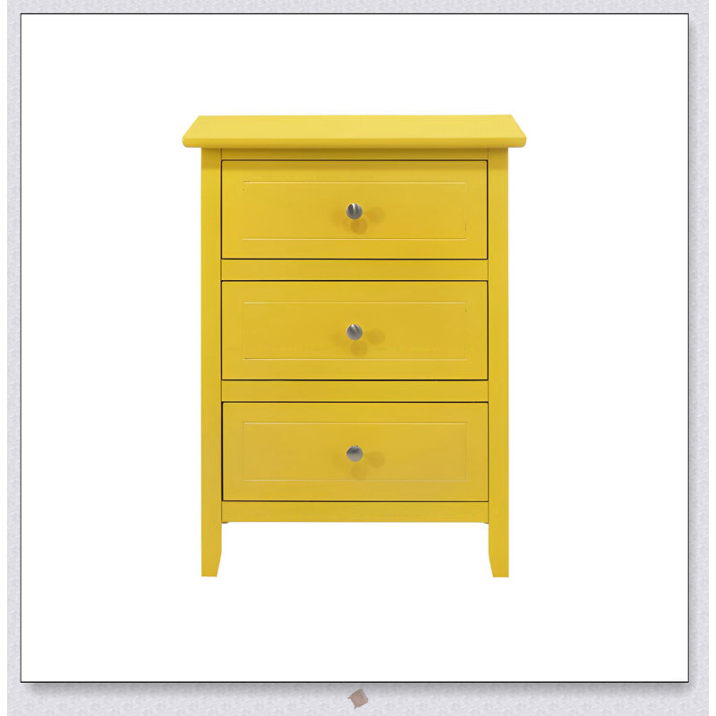 Table de chevet moderne avec une conception durable et compacte, parfaite pour ajouter une touche de couleur à votre chambre à coucher