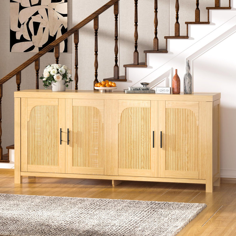Buffet 71 po à 4 portes en bois