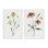 "Flower Stem Bees", ensemble de 2 toiles murales par Katrina Pete