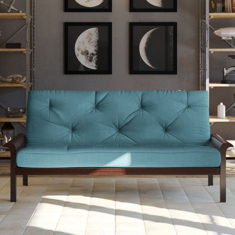 Matelas de futon en coton Maeder, 10 po, Écume de mer, écume de mer
