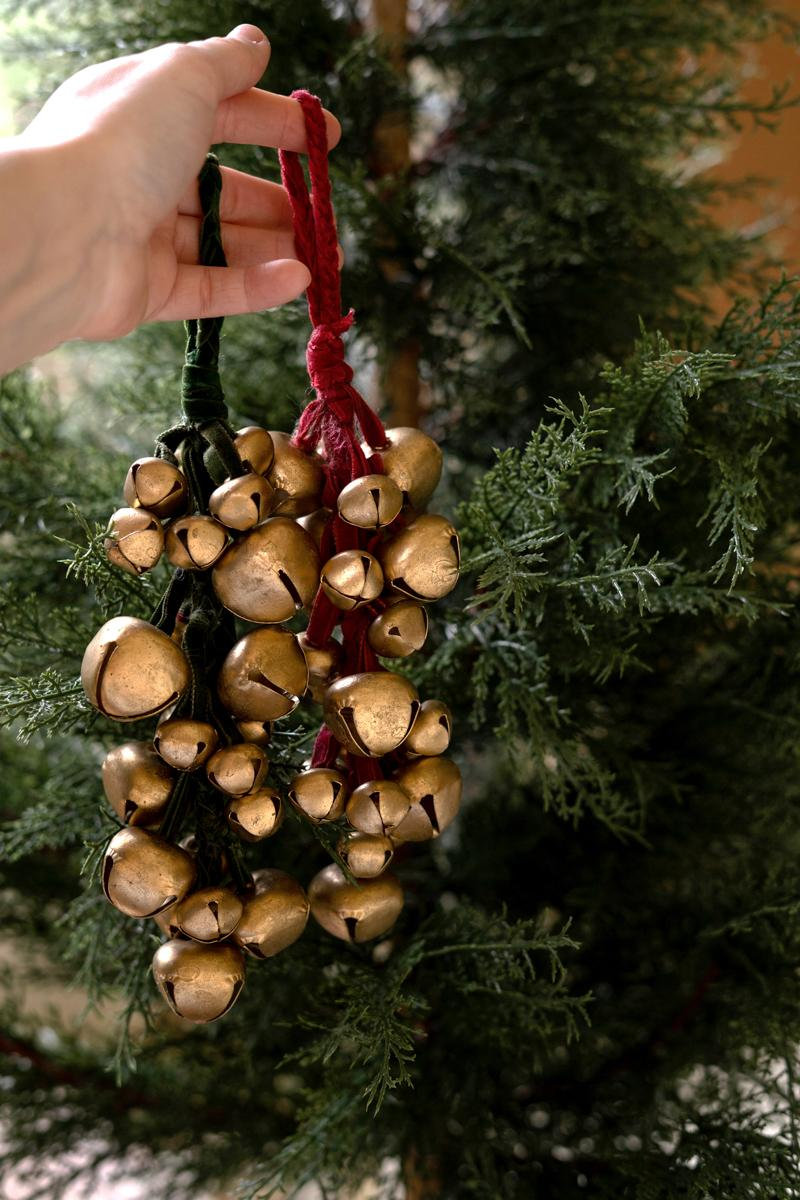 6-Piece Metallic Jingle Bell Ornaments
