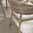 Annily Acacia Round Outdoor Patio Dining Table With 4 Ava Dining Chairs - Modern Garden Patio Dining
