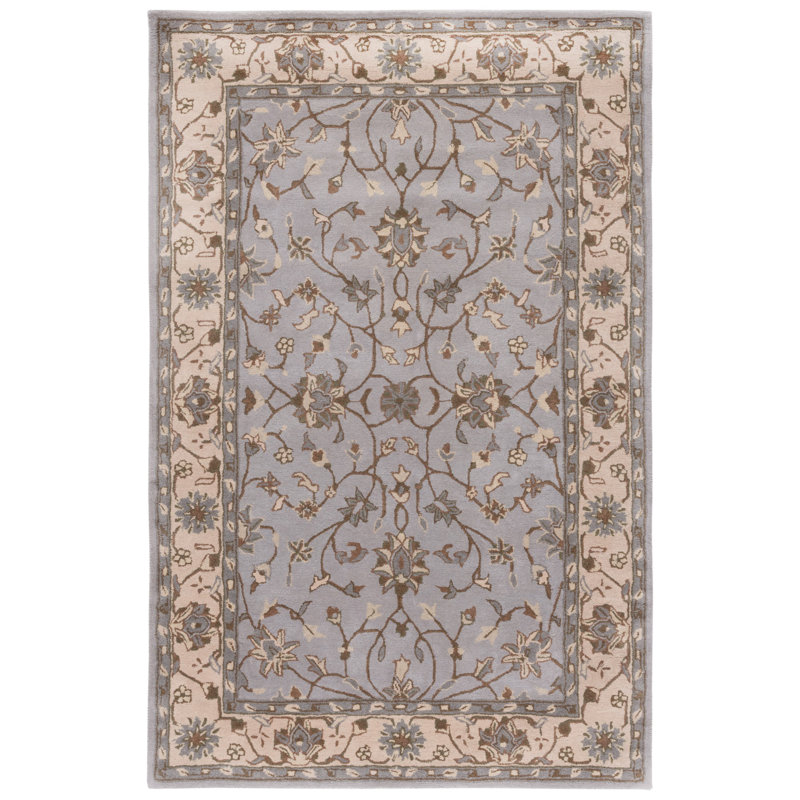 Tapis oriental en laine touffeté à la main Hebron, Rectangle 2 pi x 3 pi