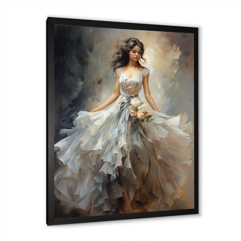 «Dance Ethereal Grace III - Dance», art mural sur toile, H 32 po x l 24 po, Impression encadrée, Noir