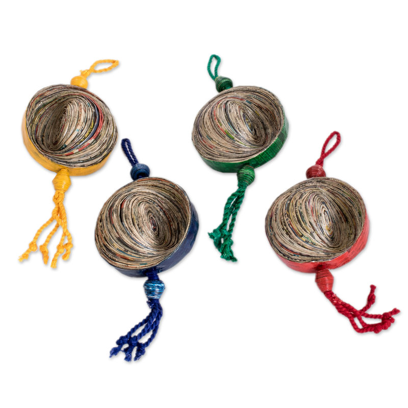 1.6'' Handmade Fabric Holiday Shaped Ornament